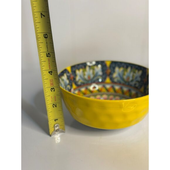 VTG Vancasso Porcelain Bowl 3"x6.25" Moroccan Style Abstract Ceramic Dinnerware - Picture 7 of 7